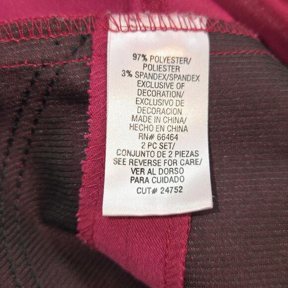 DressBarn 18W Women's Blazer Wine Suit Coat Plus Size 2X 2XL XXL Jacket - Picture 4 of 6